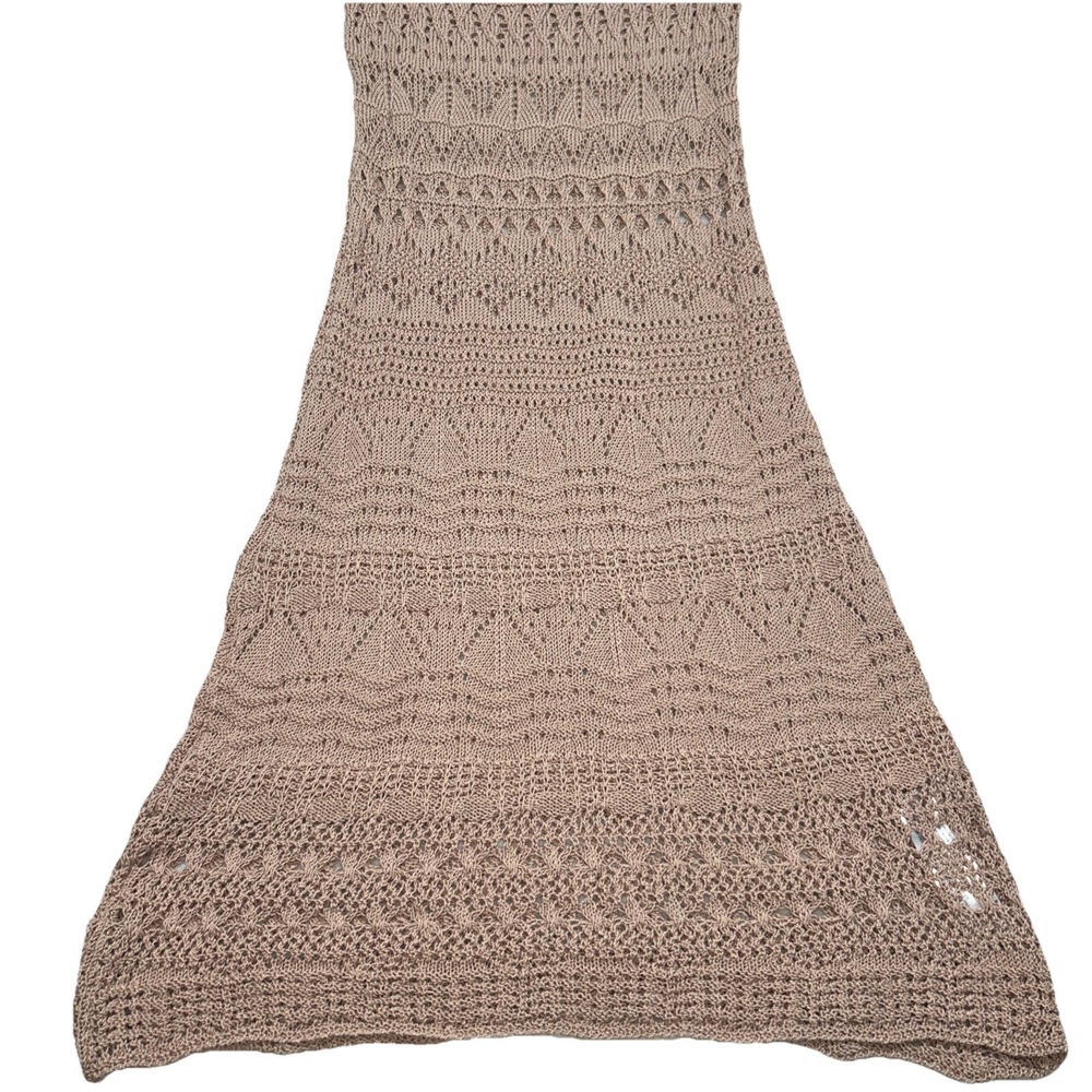 Zara Crochet Knit‎ Sleeveless Maxi Dress Womens Size Small - Picture 3 of 9